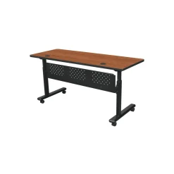 Adjustable Height Mobile Flipper Table with Modesty Panel - 60"W