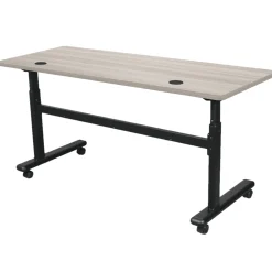 Adjustable Height Mobile Flipper Table - 60