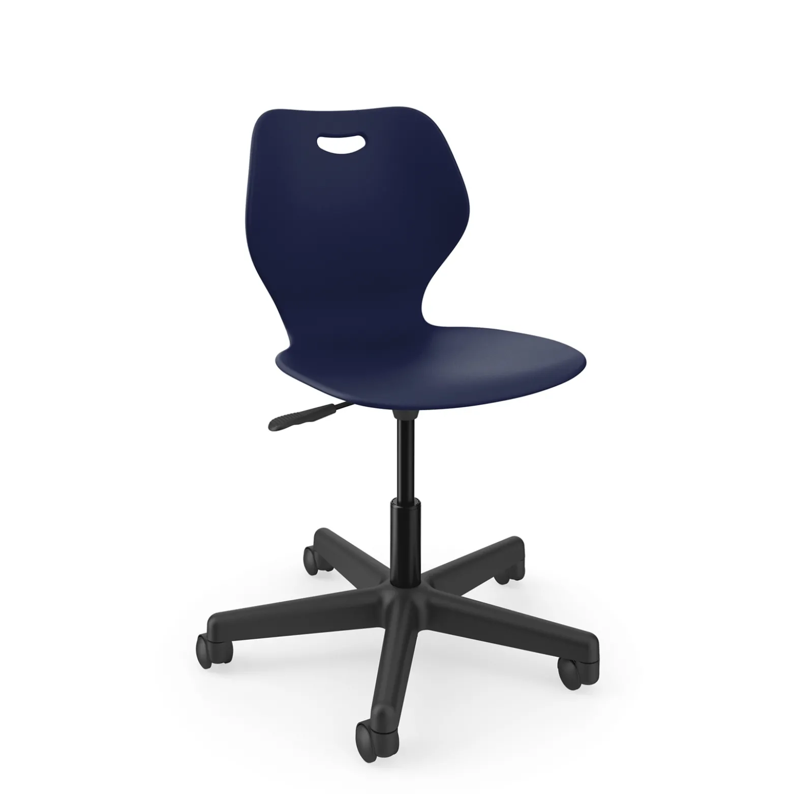 Adjustable Height Mobile Student Task Chair - 16.5"-21.5"H Seat
