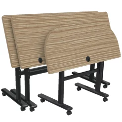 Adjustable Height Mobile Flipper Table - 72