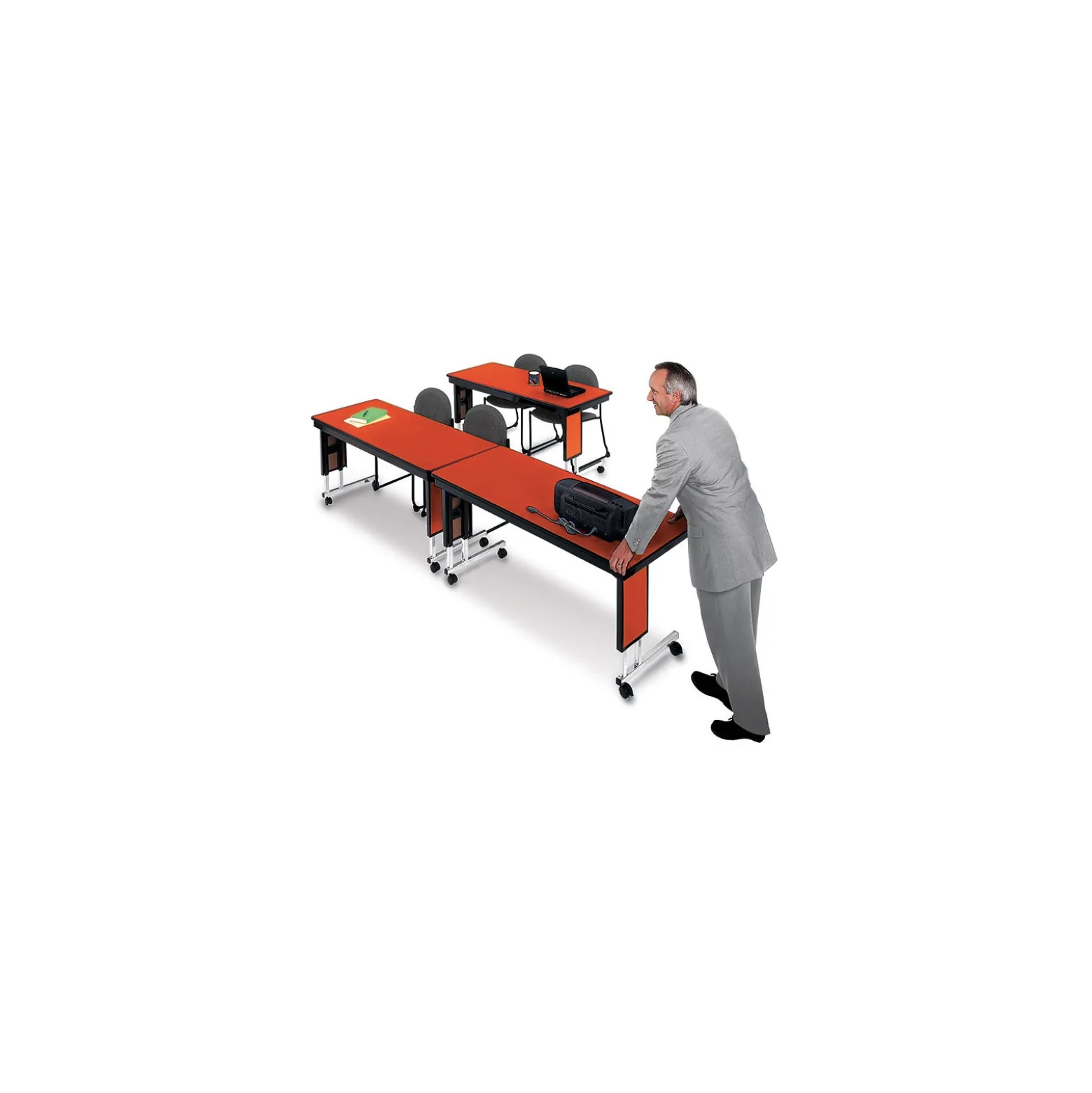 Adjustable Height Mobile Table 18" x 72"