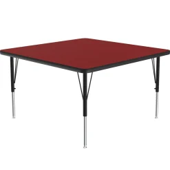Adjustable Height Square Table 48