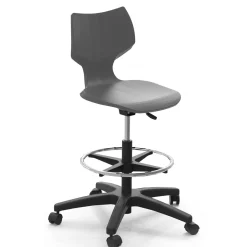 Adjustable Height Stool with Casters
