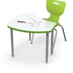 Adjustable Height Whiteboard Desk - 30"W