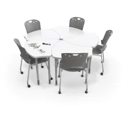 Adjustable Height Whiteboard Desk - 30