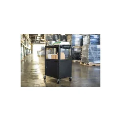 Adjustable-Height Steel AV Cart