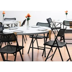AirFlex Series Indoor/Outdoor Polypropylene Folding Chair (Set of 4)