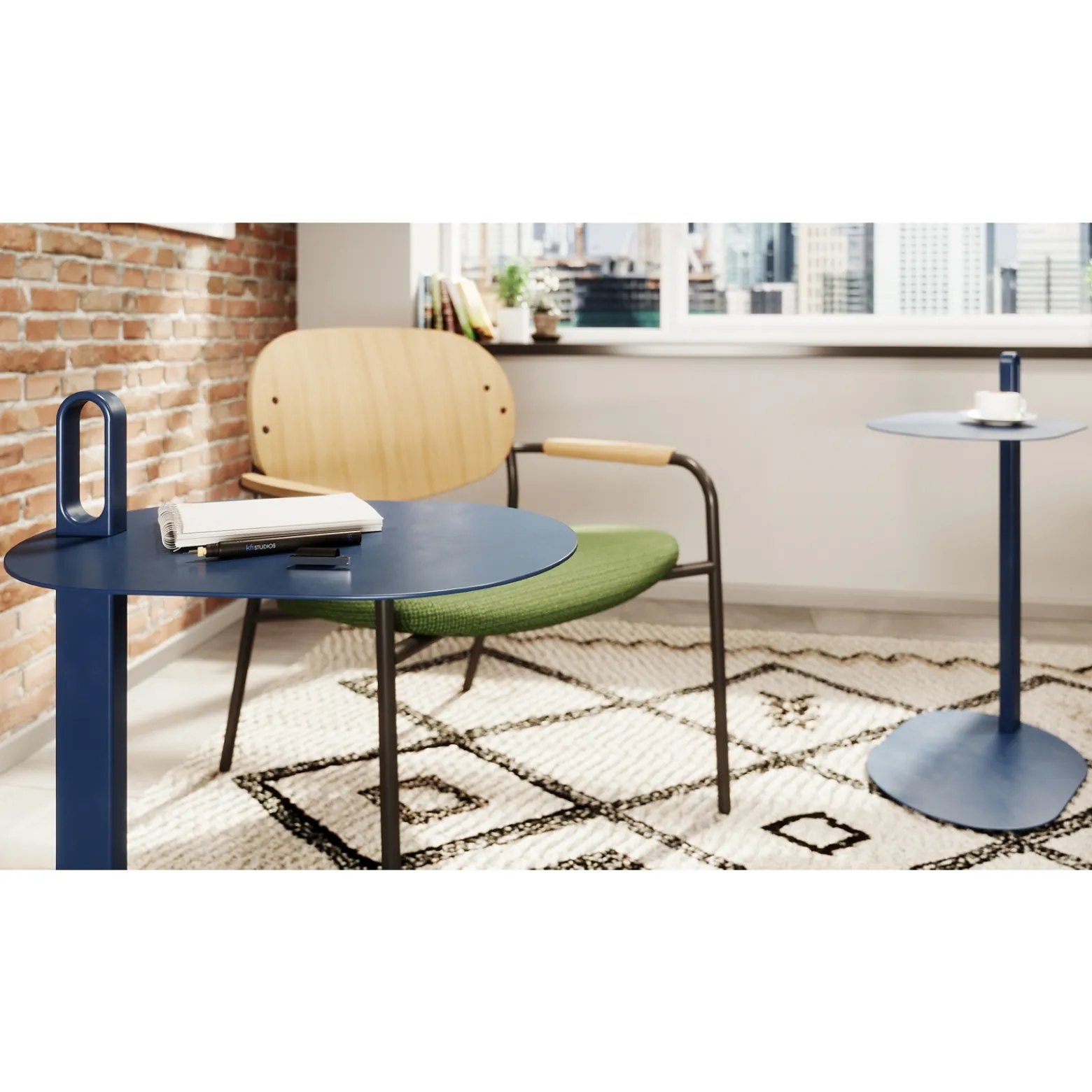 Alden Steel Side Table