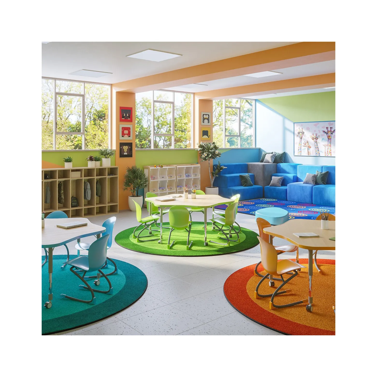 All Around 7'7" Round Area Rug