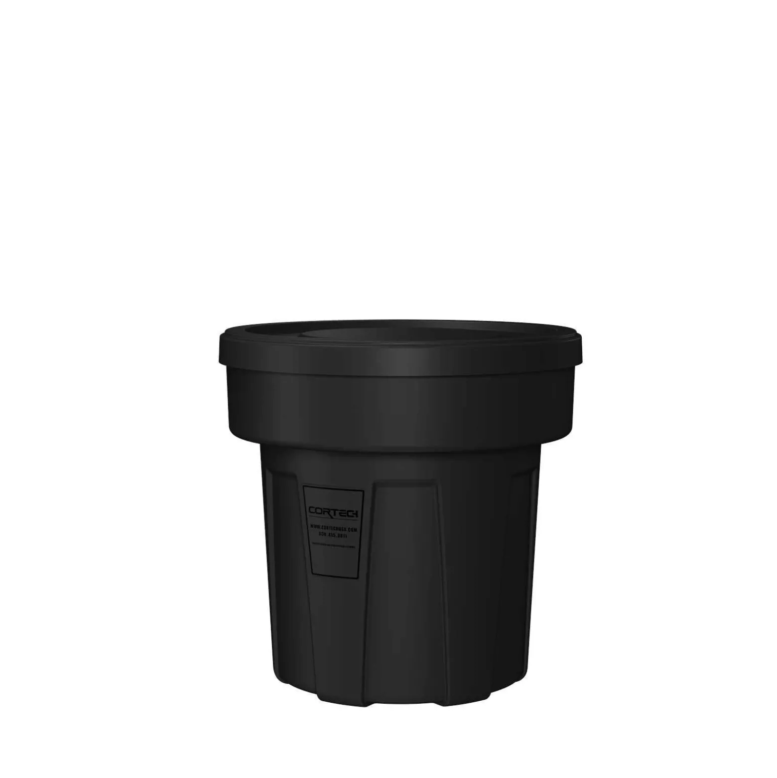 All environment Heavy Duty Waste Receptacle with floor glides-25 Gallon