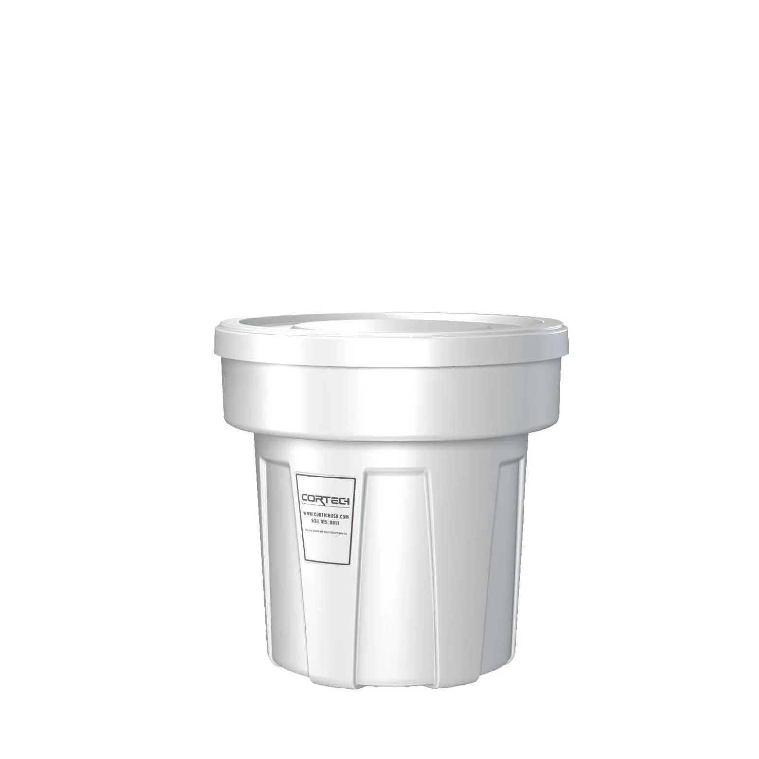 All environment Heavy Duty Waste Receptacle with floor glides-25 Gallon