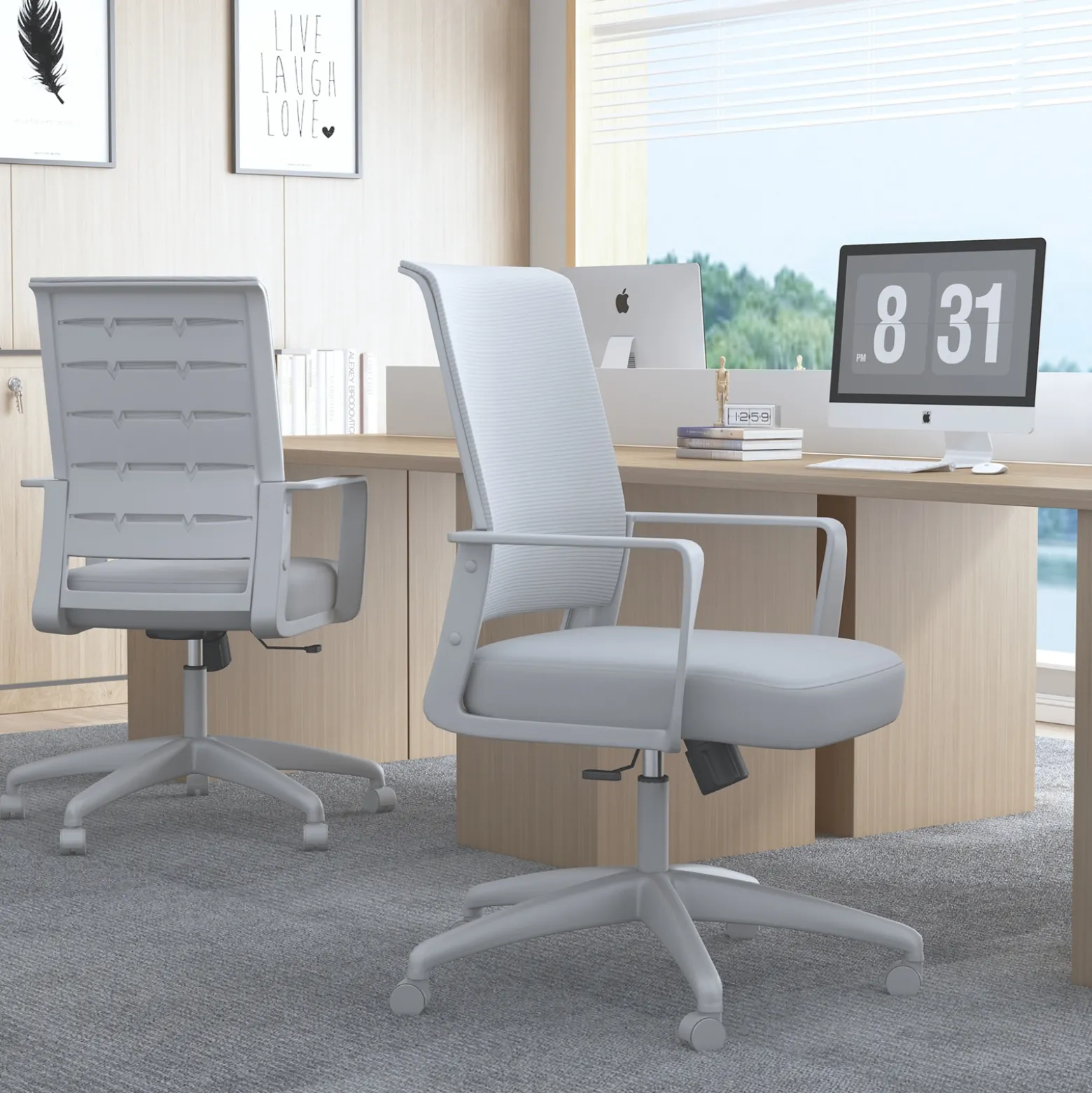 All Grey Mesh Office Chair