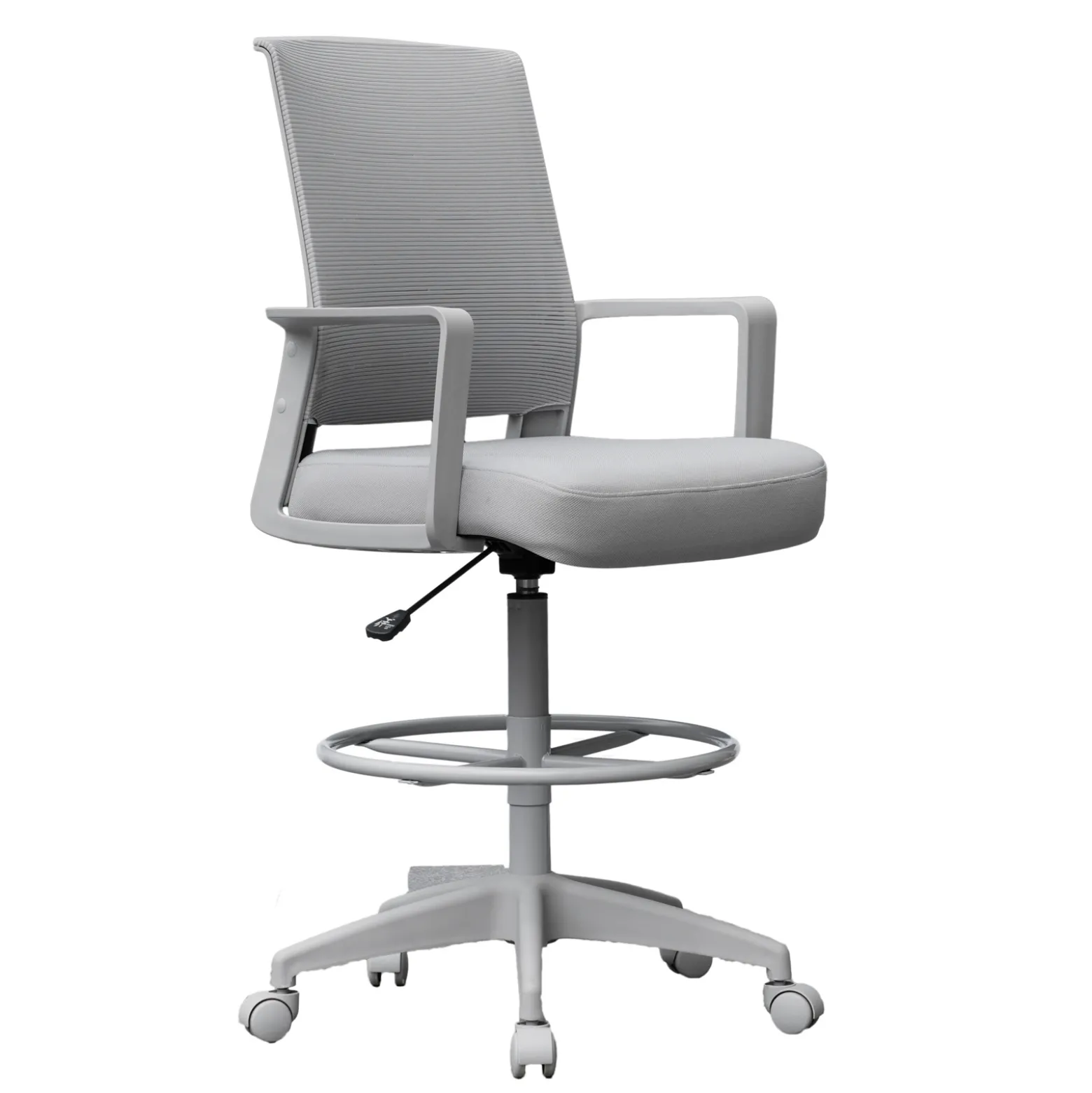 All Grey Task Stool