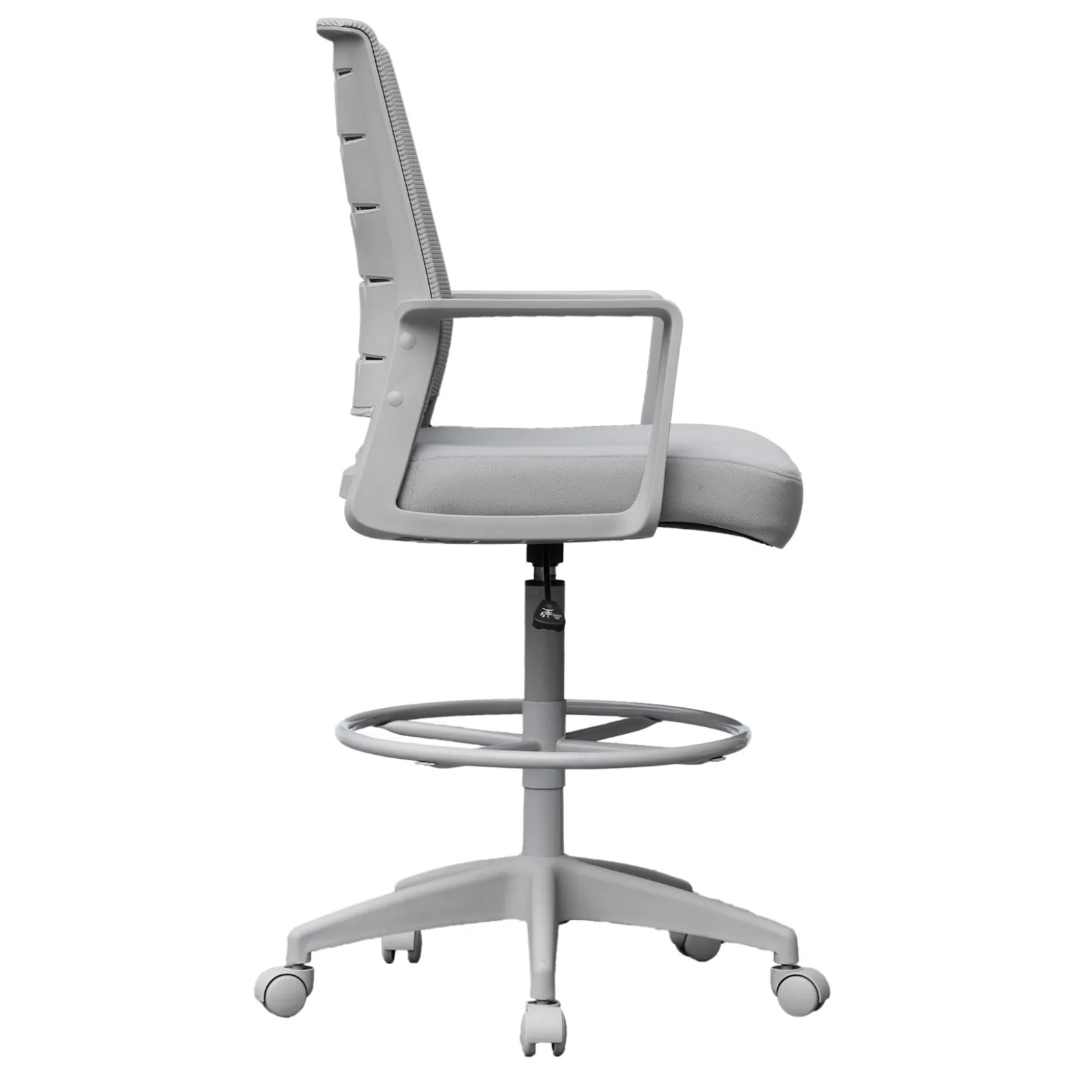 All Grey Task Stool