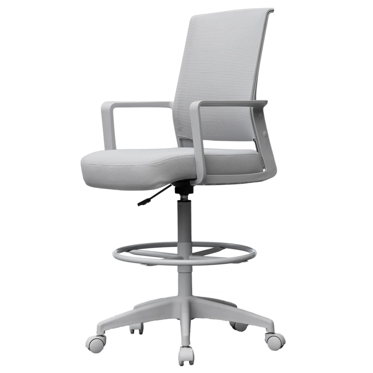All Grey Task Stool