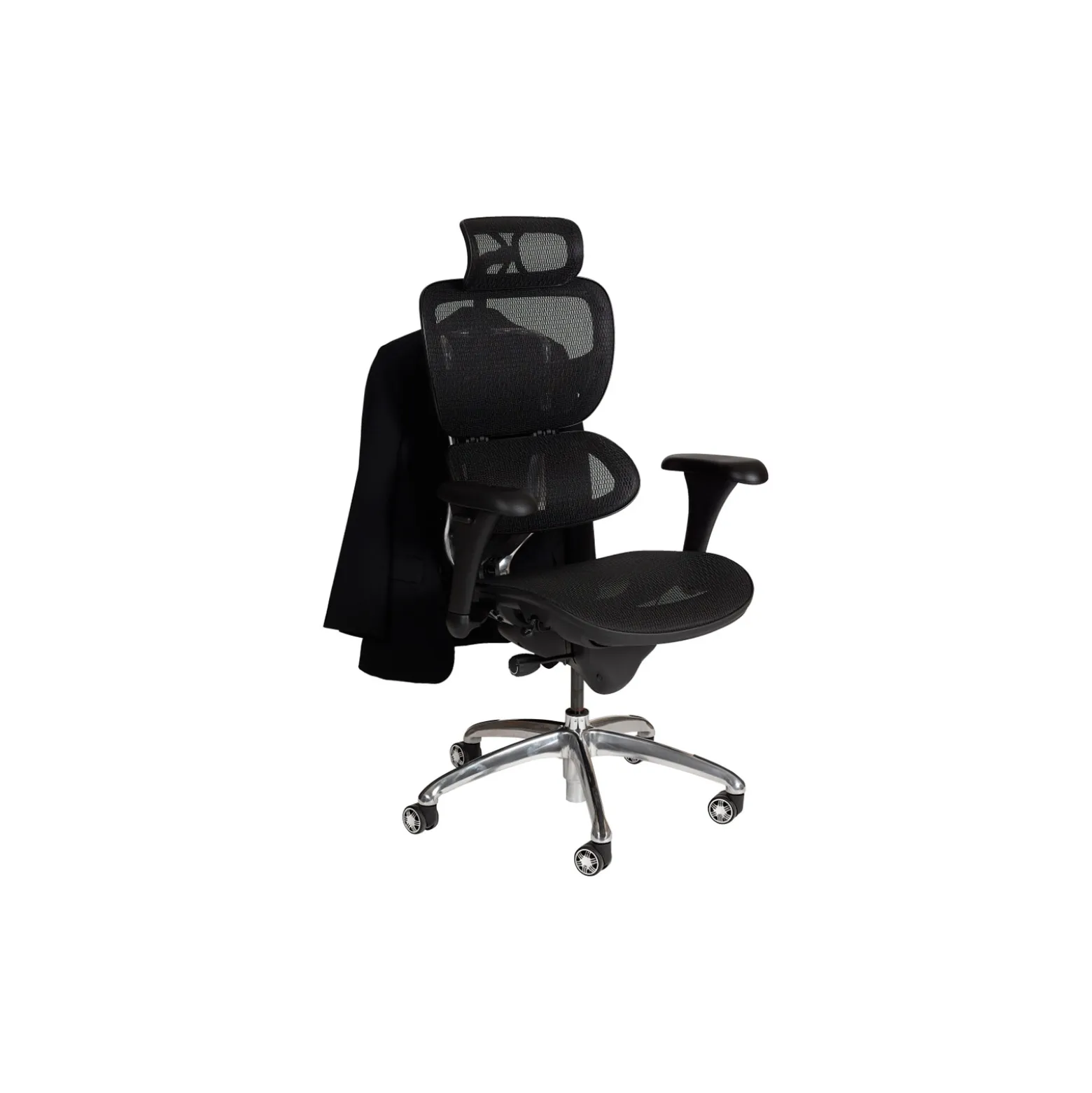 All Mesh Ergonomic Computer Chair with Built-in Coat Hanger