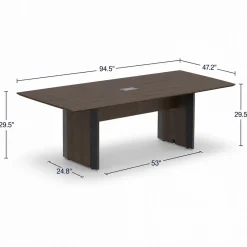 Allure 8' Conference Table - 96"W x 48"D