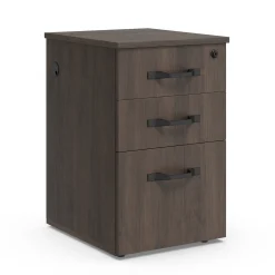 Allure 3 Drawer File Pedestal with Power - 16"W x 18"D