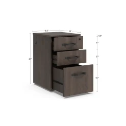Allure 3 Drawer File Pedestal with Power - 16