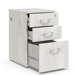 Allure 3 Drawer File Pedestal with Power - 16