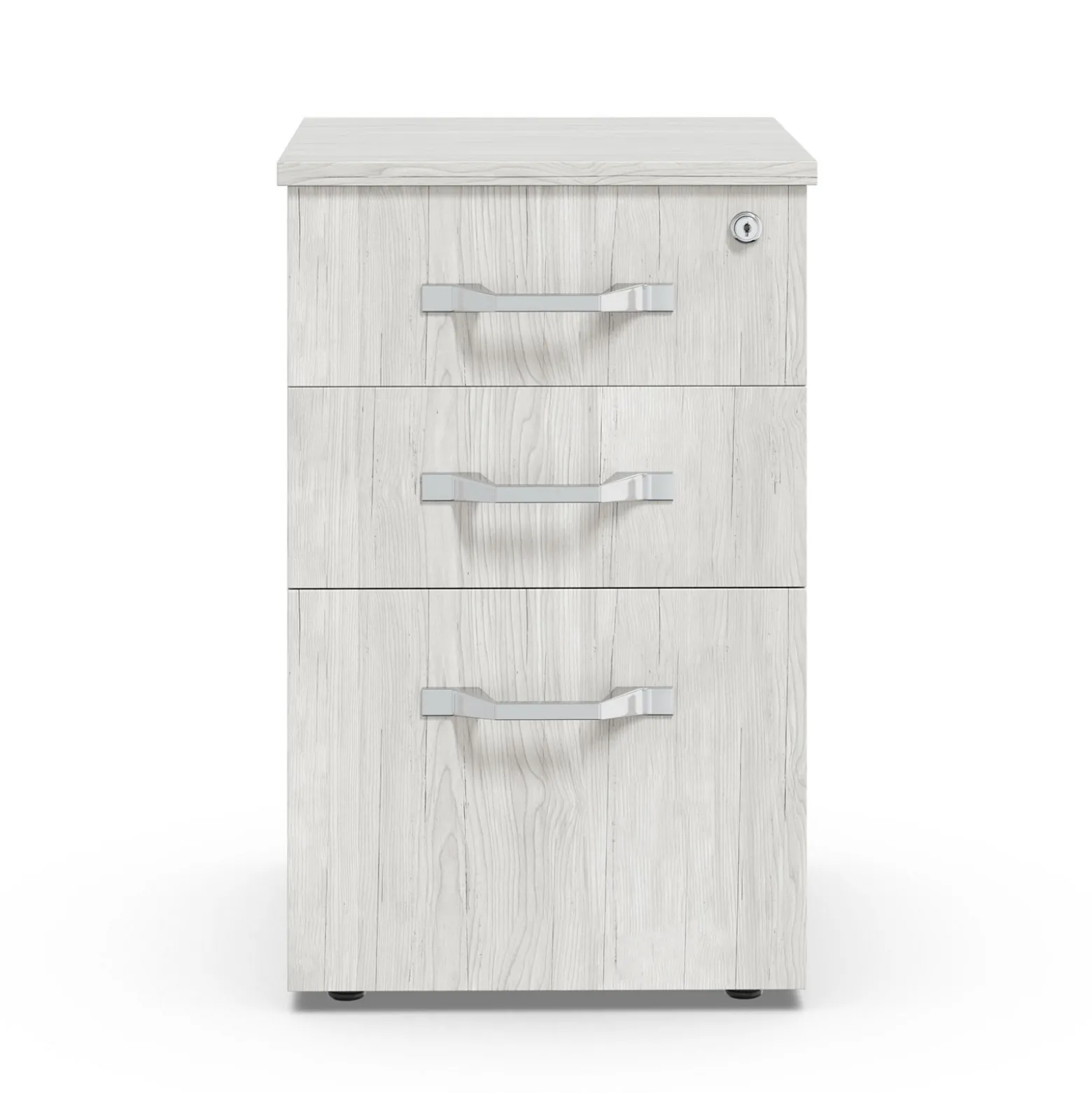 Allure 3 Drawer File Pedestal with Power - 16"W x 18"D