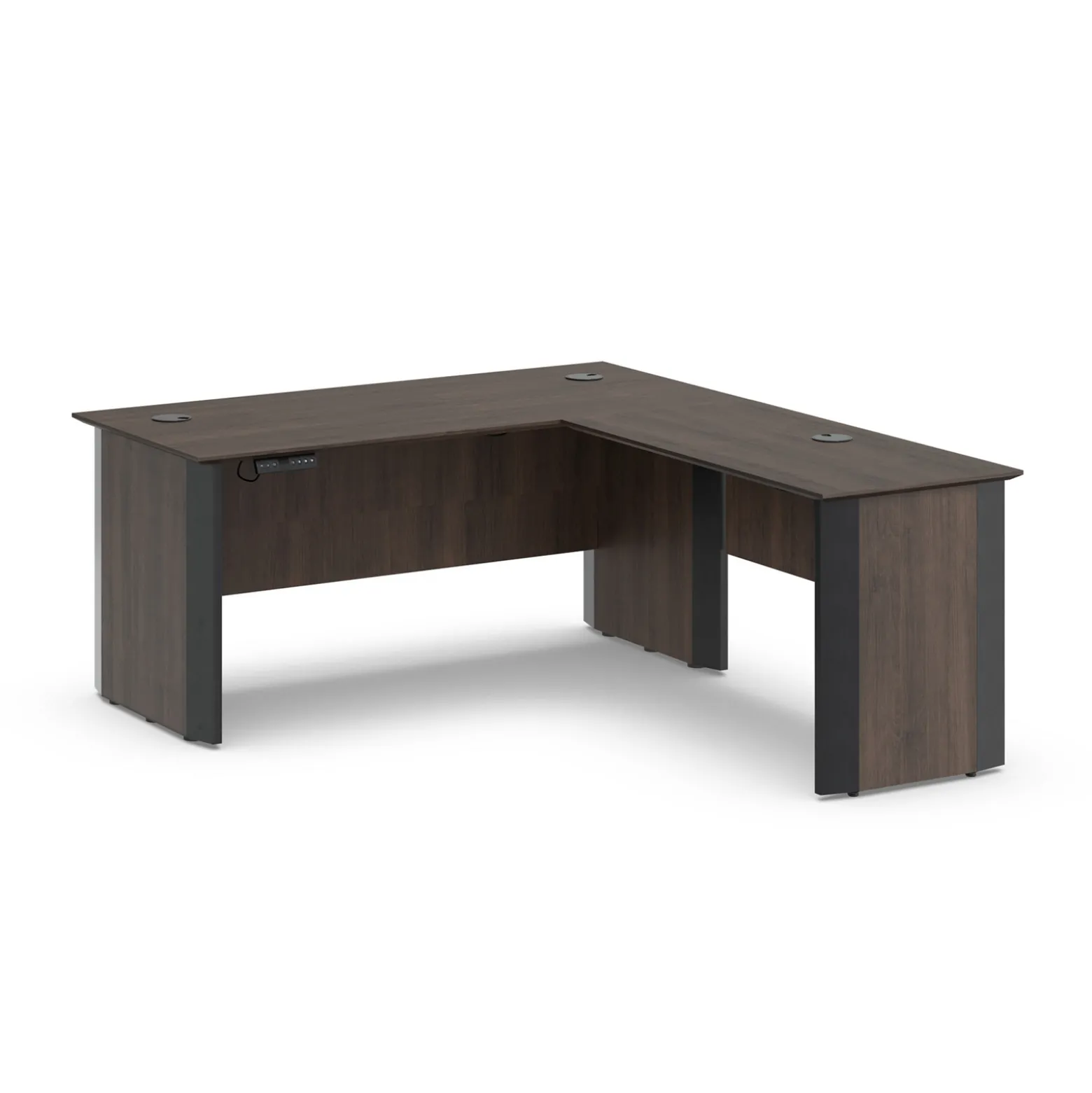 Allure Reversible Height Adjustable L-Shaped Standing Desk - 66"W x 78"D