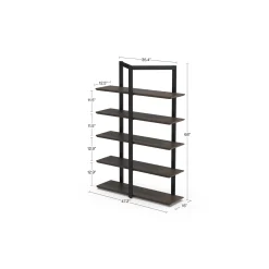 Allure 5 Shelf Bookcase - 48