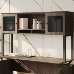 Allure Credenza Storage Hutch - 60"W