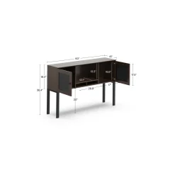 Allure Credenza Storage Hutch - 60