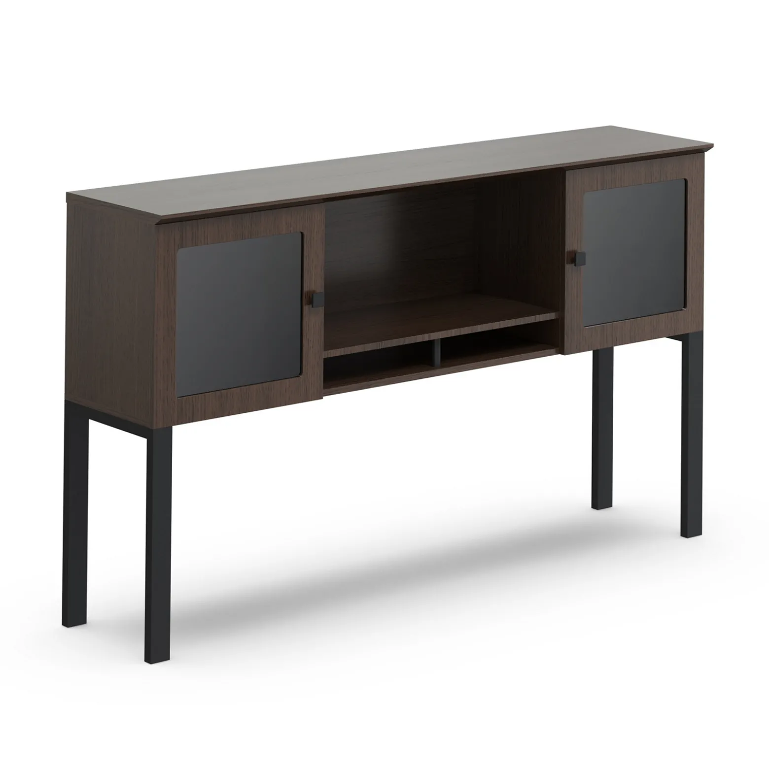 Allure Credenza-Supported Storage Hutch - 66"W