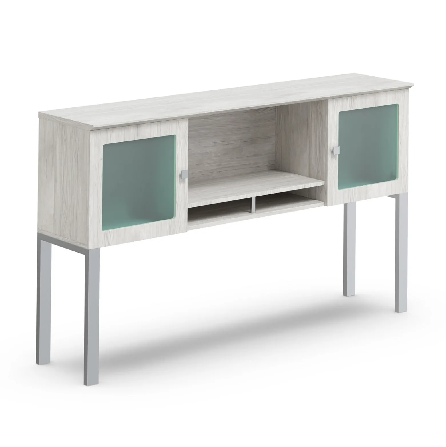 Allure Credenza-Supported Storage Hutch - 66"W
