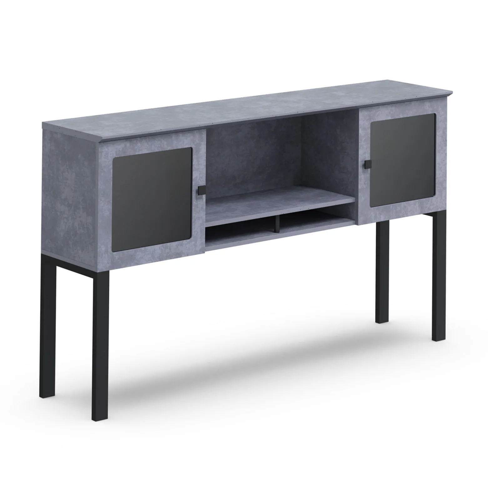 Allure Credenza-Supported Storage Hutch - 66"W