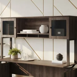 Allure Credenza-Supported Storage Hutch - 72"W
