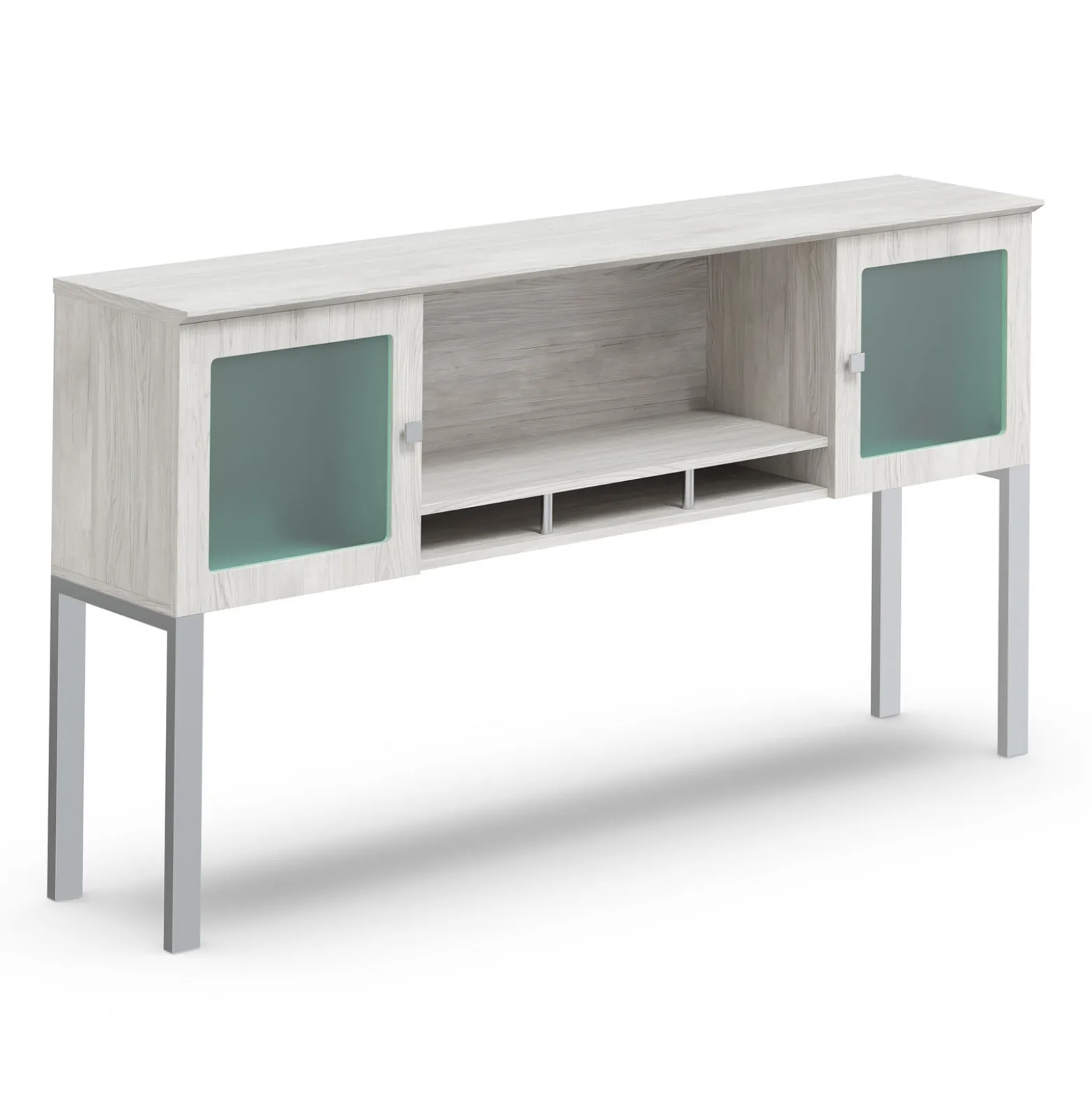 Allure Credenza-Supported Storage Hutch - 72"W