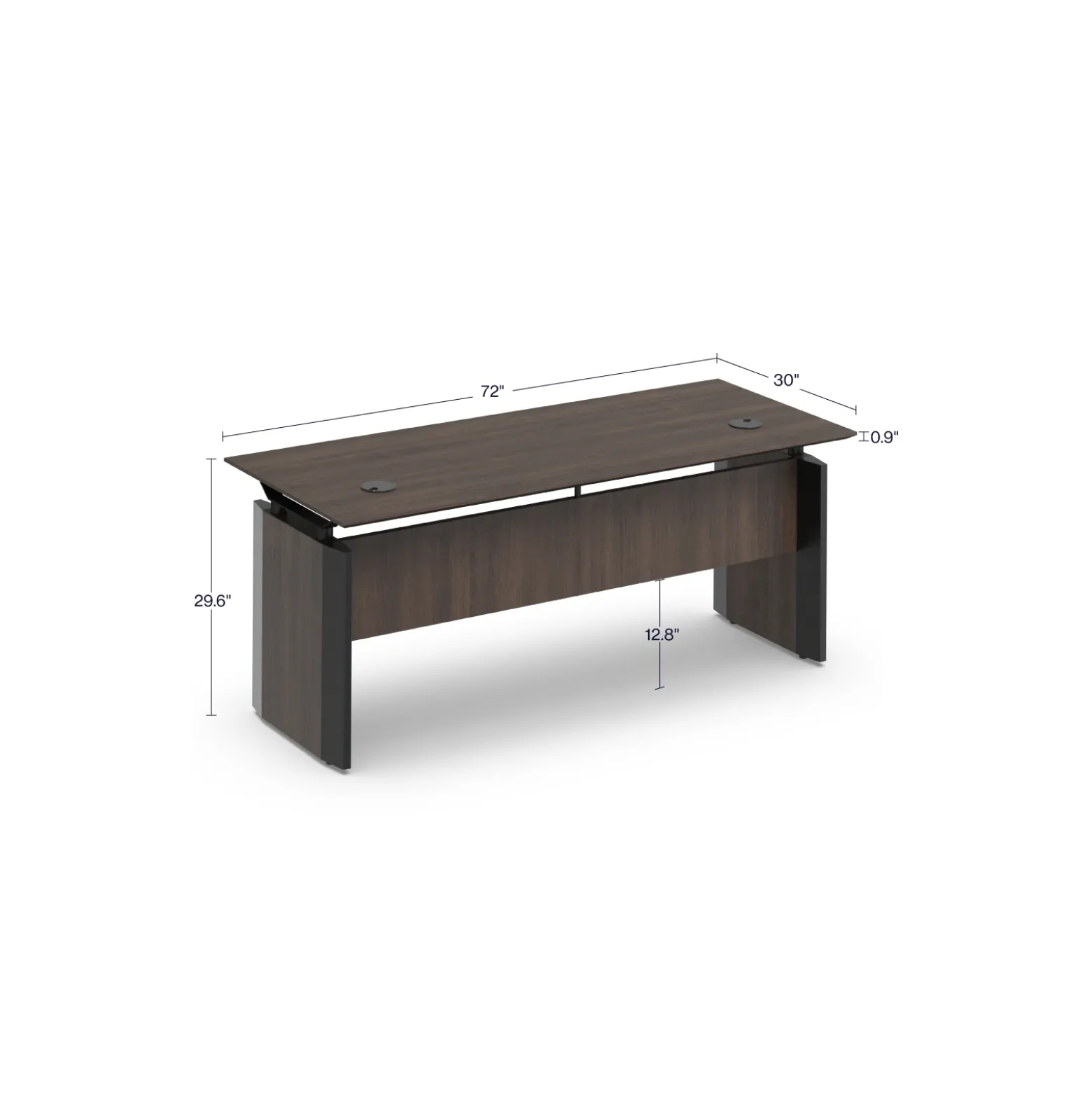 Allure Executive Desk - 72"W x 30"D