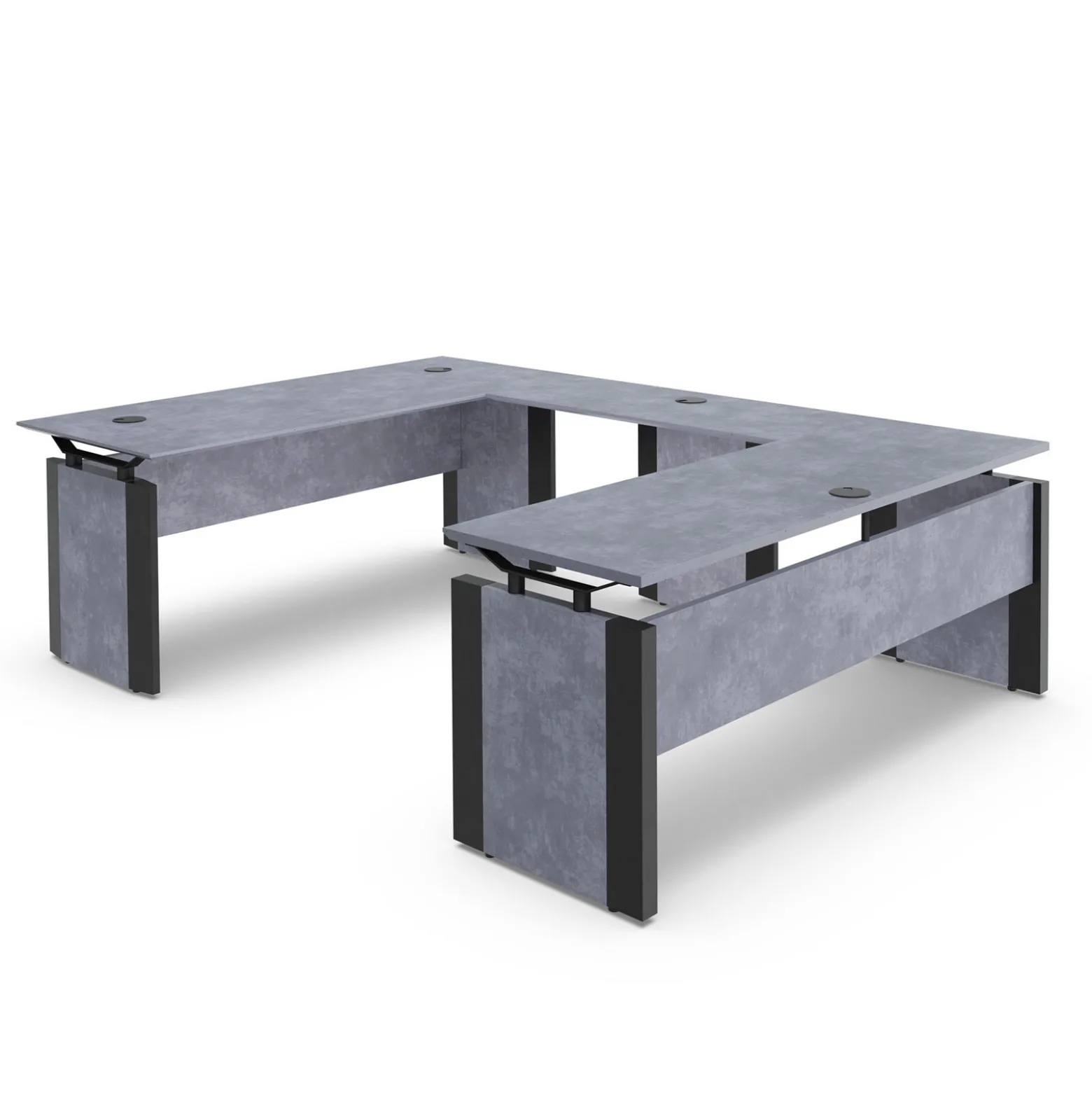 Allure Executive U-Desk - 72"W x 102"D