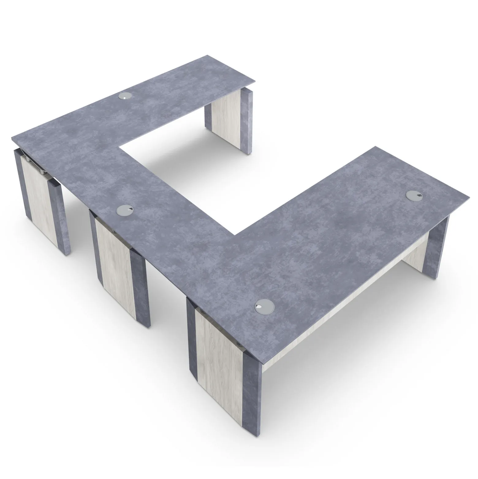 Allure Executive U-Desk - 72"W x 102"D