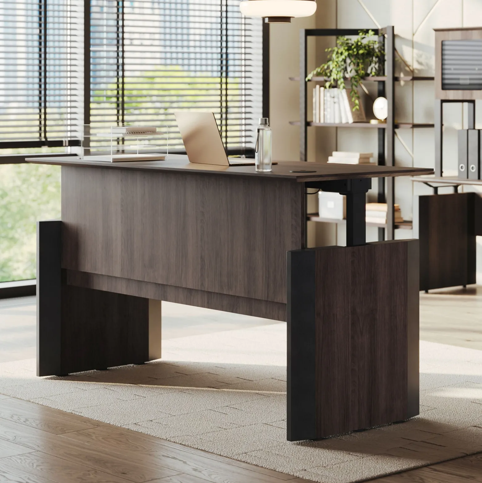 Allure Height Adjustable Standing Desk - 72"W x 30"D