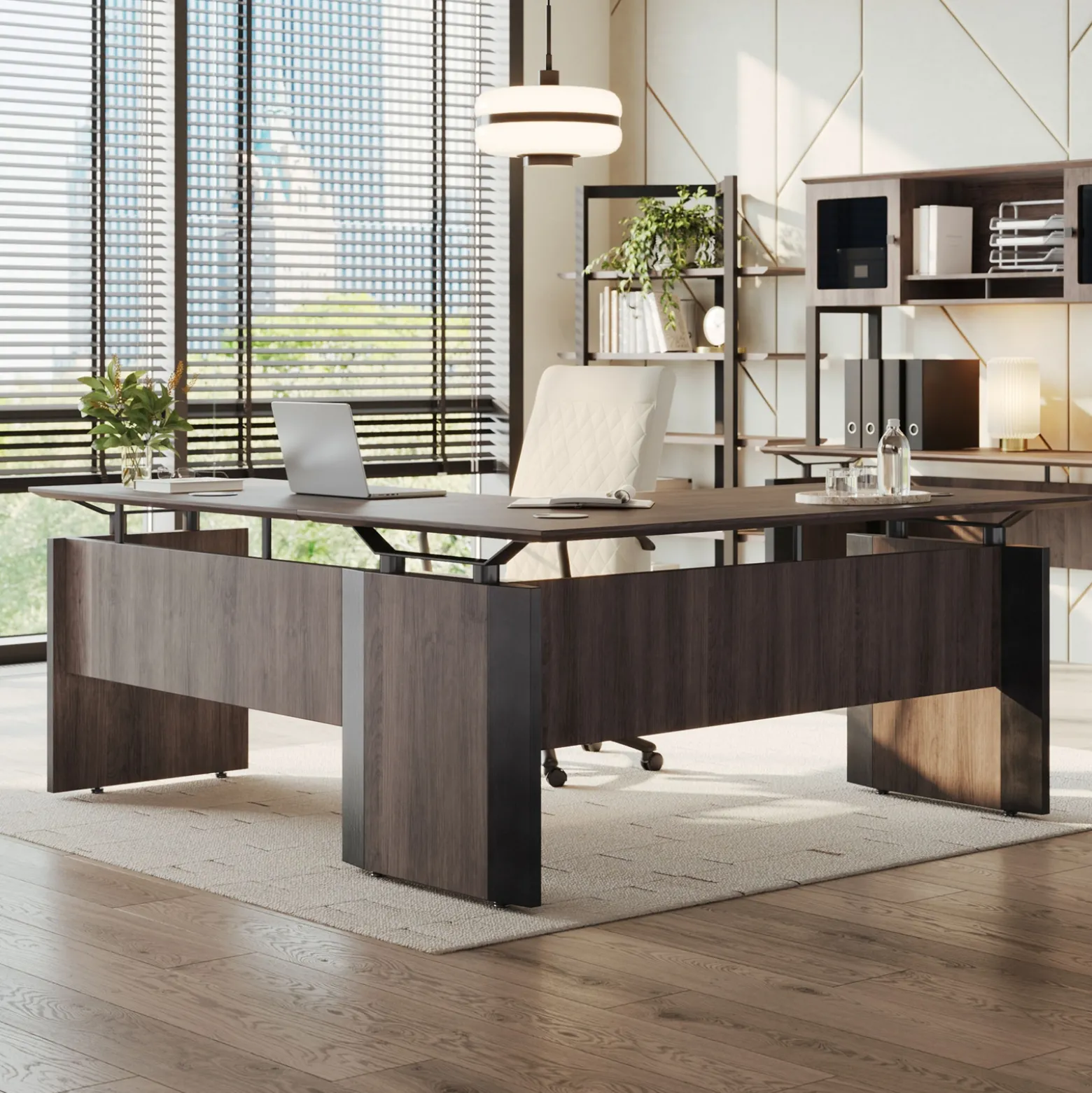 Allure Reversible L-Shaped Desk - 60"W x 78"D
