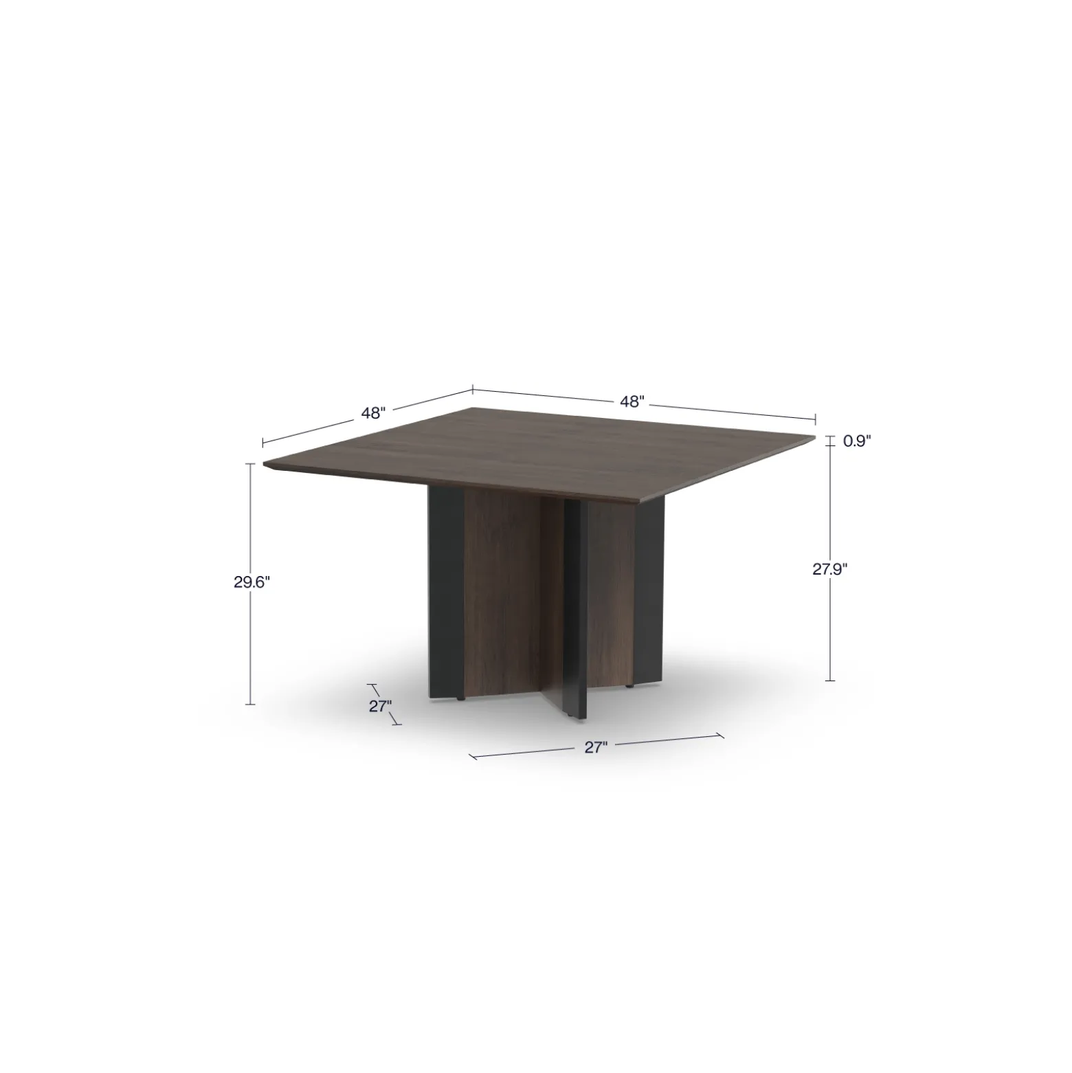 Allure Square Conference Table - 48"W