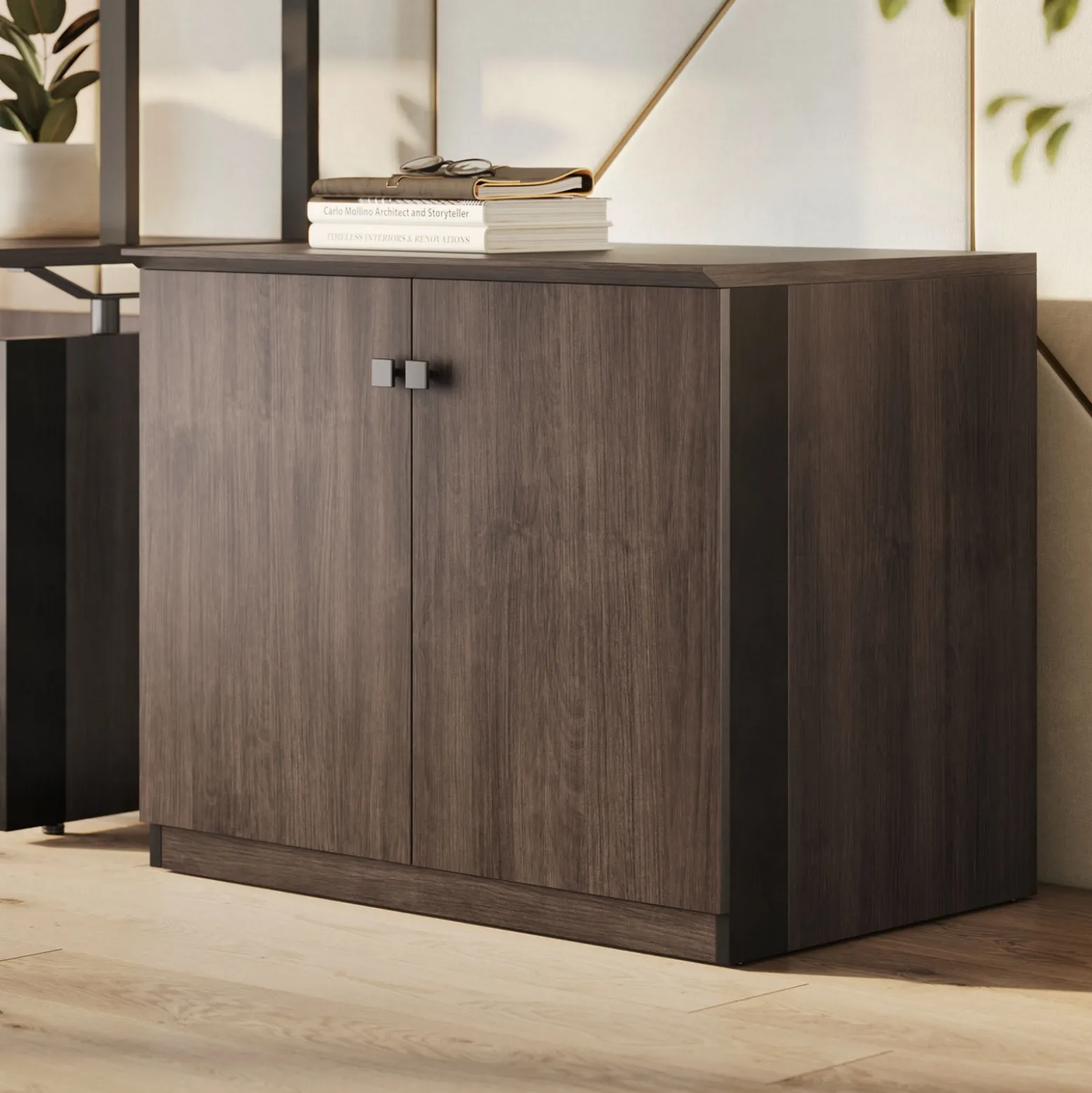 Allure Storage Cabinet with Laminate Doors - 36"W x 24"D