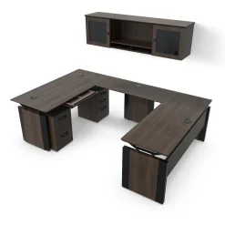 Allure U-Desk Office Suite with Center Drawer