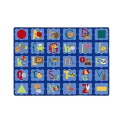 Alphabet Blues 7'8" x 10'9" Area Rug