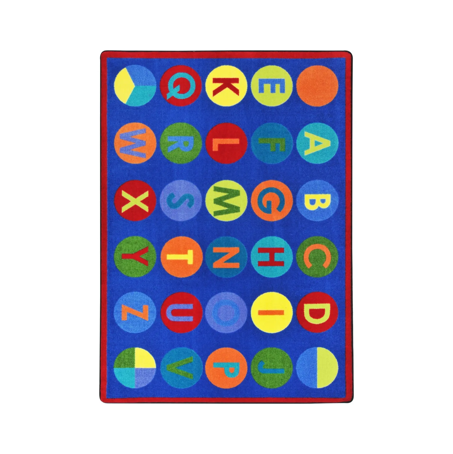Alphabet Dots 7'8" x 10'9" Area Rug