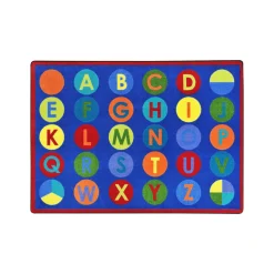 Alphabet Dots 5'4" x 7'8" Area Rug