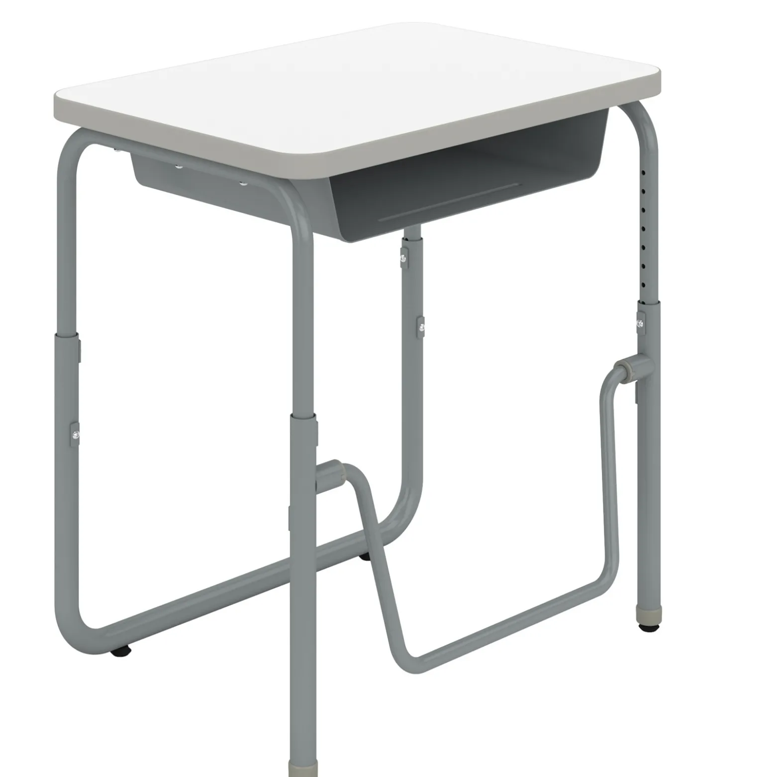 AlphaBetter 2.0 Sit-Stand Desk w/ Dry Erase Top and Book Box 22”-30”H