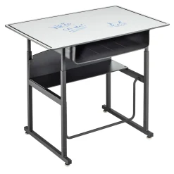 AlphaBetter Adj-Height Standing Desk w/ Premium Top and Book Box 36”x24"