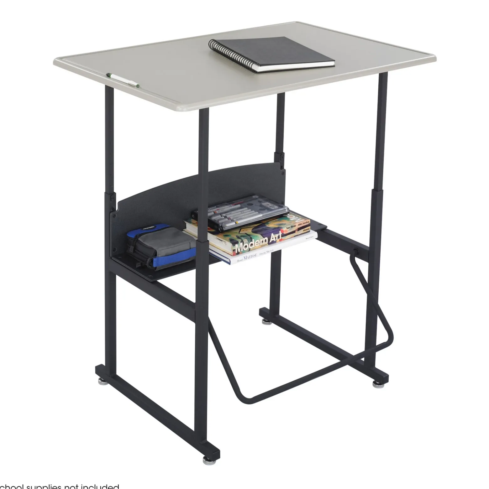 AlphaBetter Adjustable-Height Standing Desk w/ Footrest 36”x24"