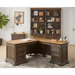 Anderson L-Shaped Desk 3-Piece Office Furniture Set