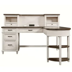 Andover Sit/Stand L-Shaped Desk with Hutch - 69"W x 73"D